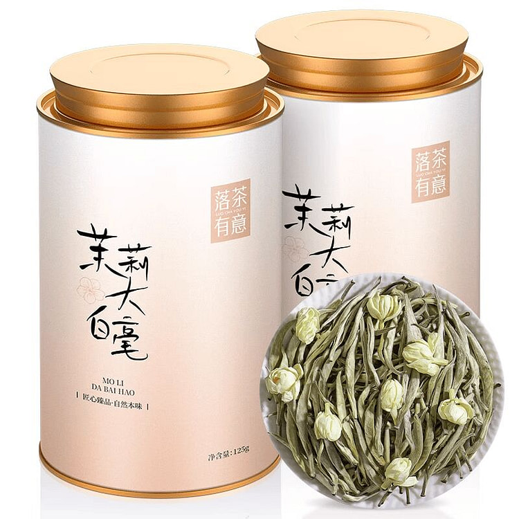 落茶有意 茉莉大白毫花茶125g 125 克