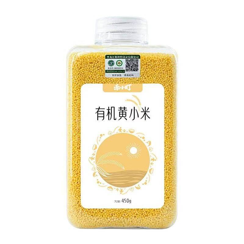 Hexiaoding Organic Yellow Millet 450g 1 bottle