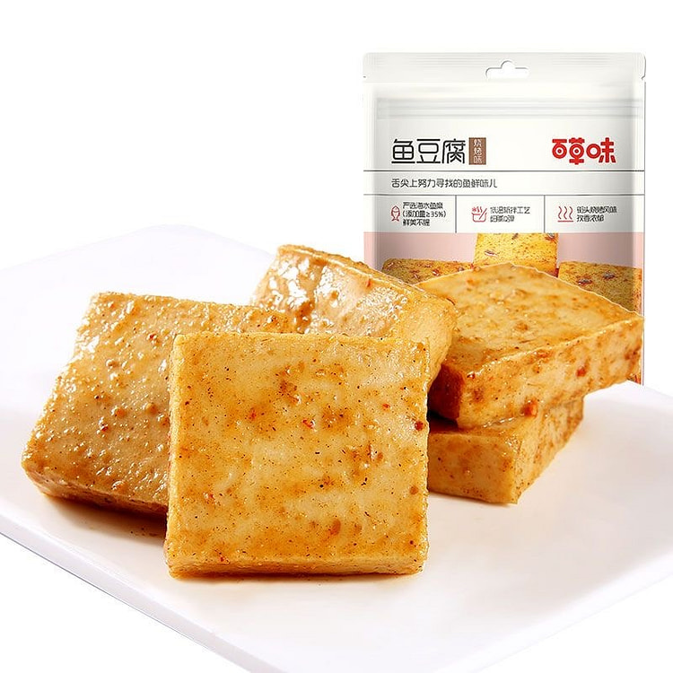 百草味 鱼豆腐 烧烤味  1袋 90 克