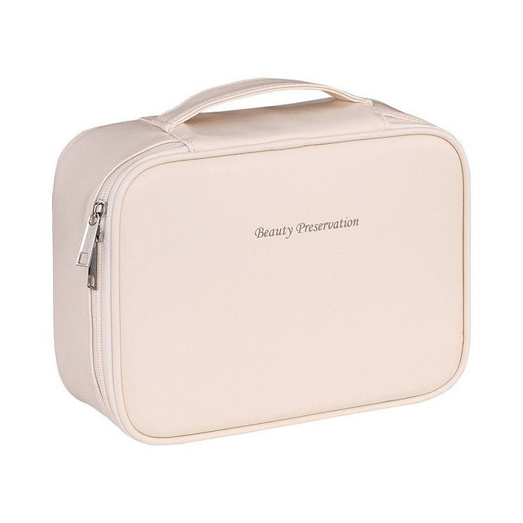 随心拆分化妆包多功能化妆品收纳包 奶杏白