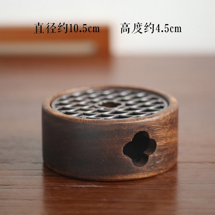 Kung Fu Dao Walnut Wood Round Tea Warmer 1 count