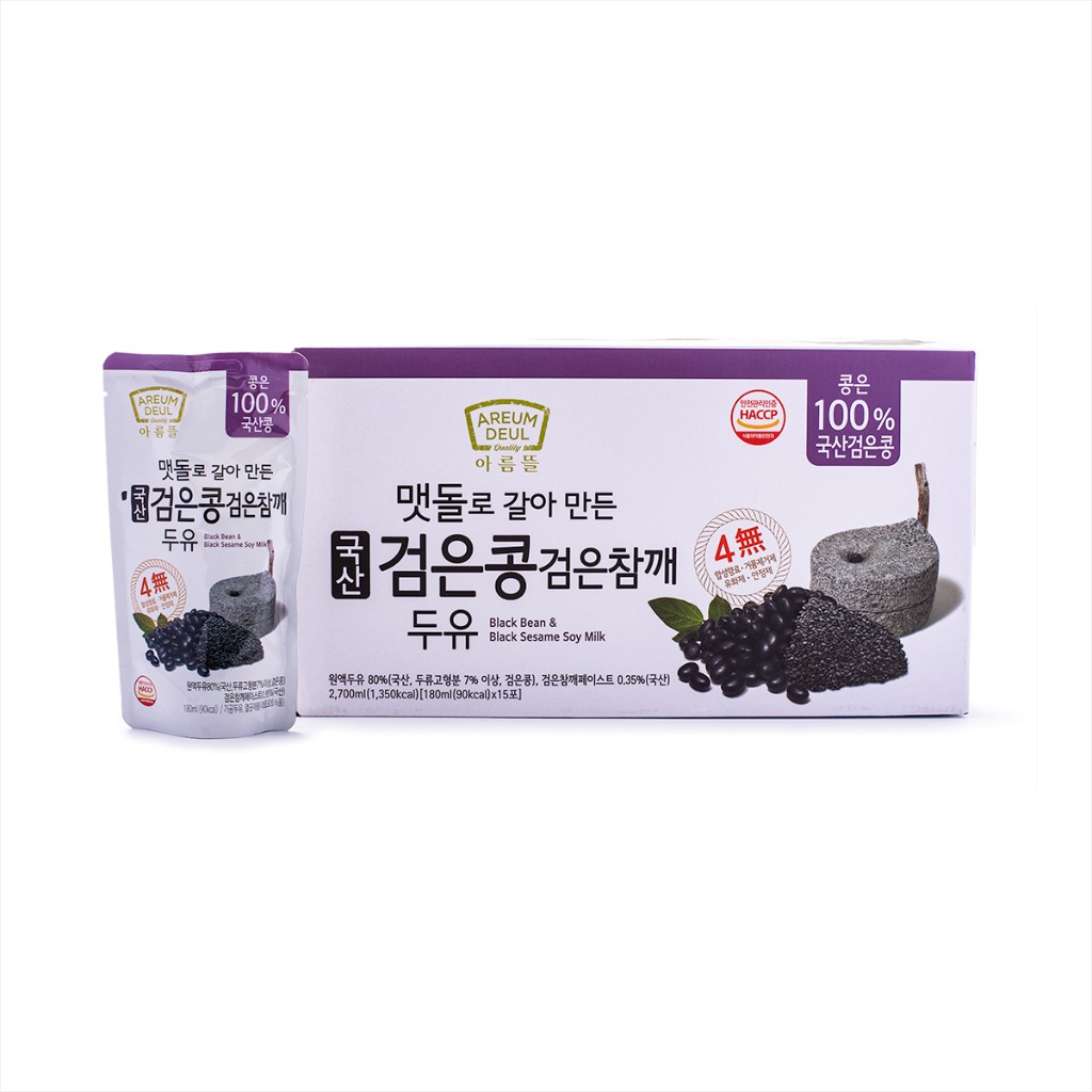 Get Areum Deul Black Bean and Black Sesame Soy Milk 15pk Delivered