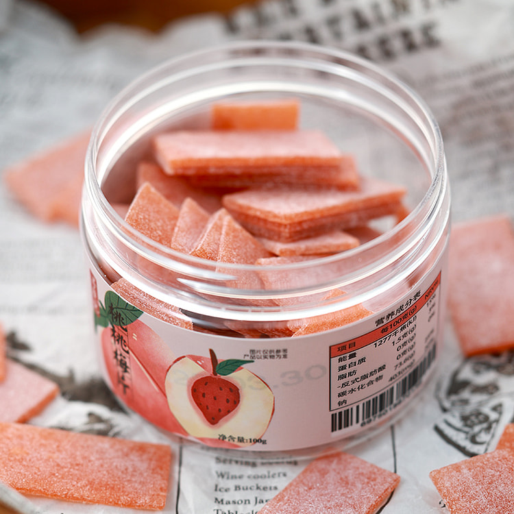 寻脆记桃子梅片100g*2罐 200 克