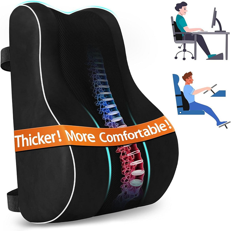 腰部支撑记忆枕 腰靠枕头 腰枕办公 游戏 汽车座椅 1 份
