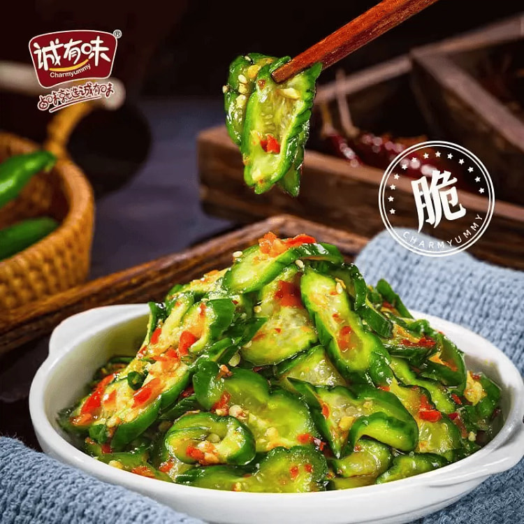 Cheng Youwei, crispy and crispy cucumber, sweet and sour pickled cucumber, 