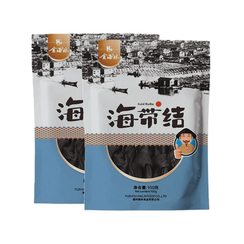 Sun-dried Kelp Knots 100g*2 packs 200 g
