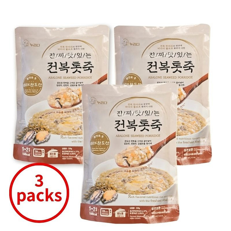 鲍鱼羊栖菜粥（320克）x 3包 320 克