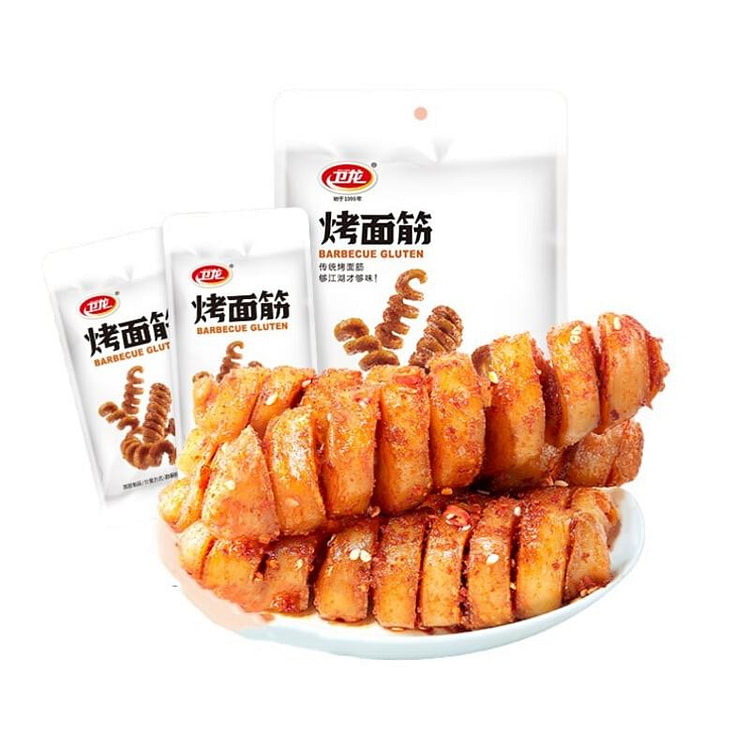 【中国直邮】卫龙 烤面筋 辣味零食 好吃解馋 150g