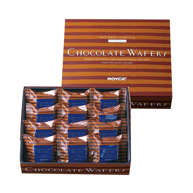 ROYCE Hazelnut Chocolate Wafers - 12pcs