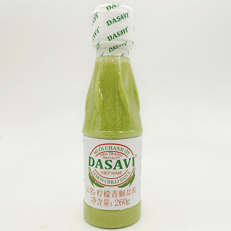 越南进口DASAVI柠檬青椒酱辣椒酱260g*1瓶