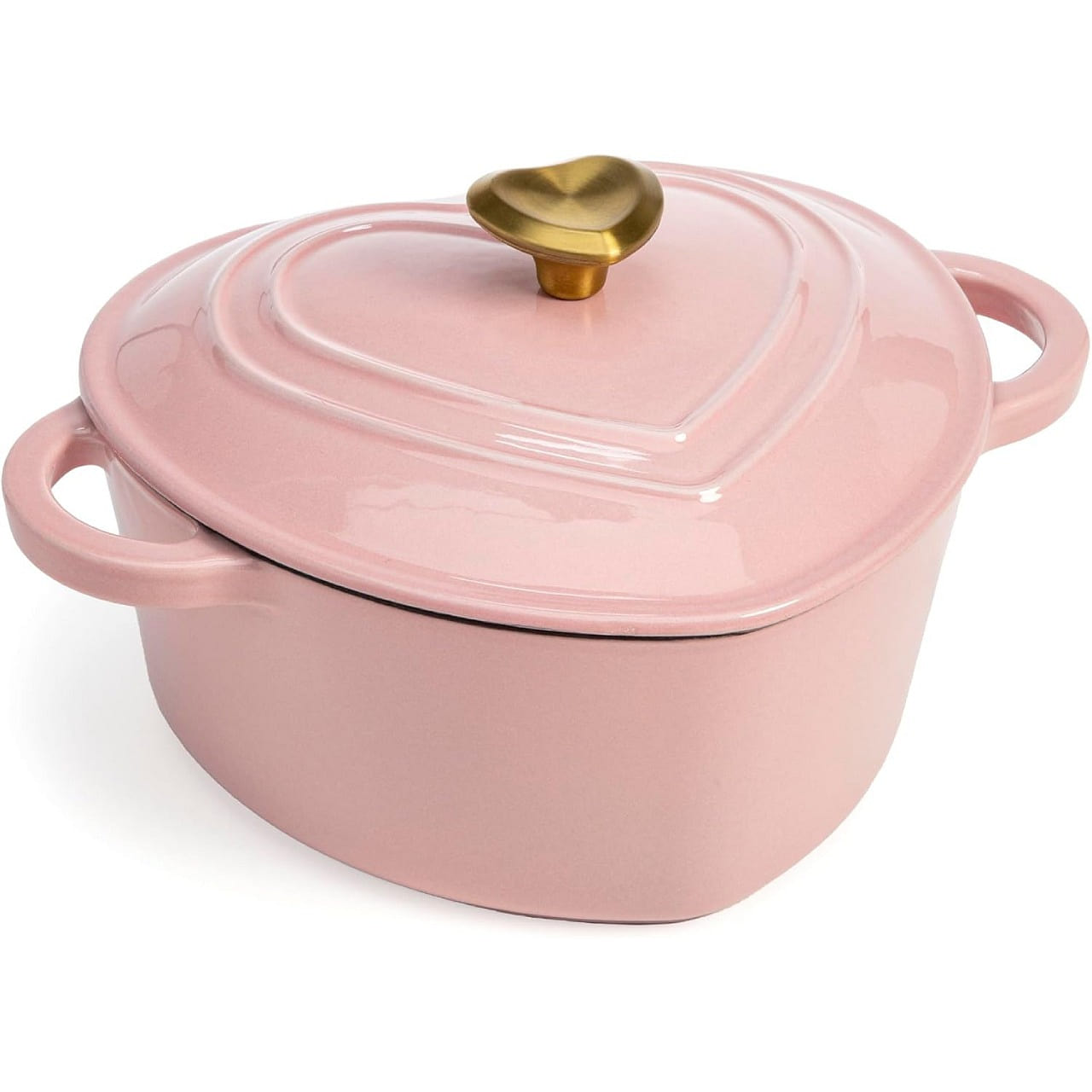 Enameled Cast Iron Dutch Oven Heart-Shaped Pot 1 each