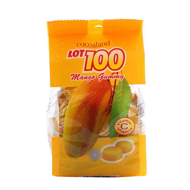 Lot 100 Mango-flavored fruit juice candy 150 g