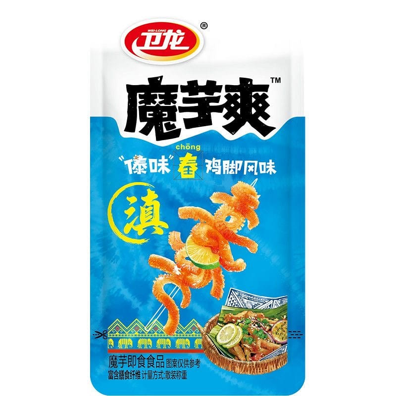 Weilong Konjac 80g Thai Chicken Feet Flavor 10 pack