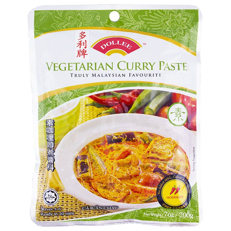 Dollee Vegetarian Curry Paste 200g (Pack of 12)