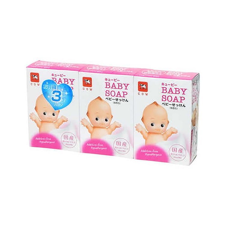 COW Milk Soap Kewpie Baby Soap 3pcs