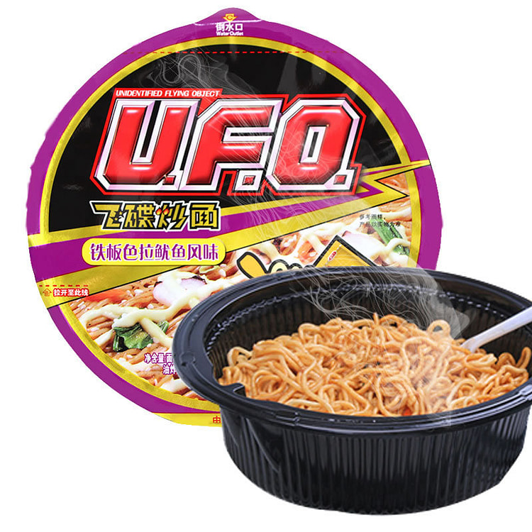 日清Nissin UFO飞碟炒面干拌 铁板鱿鱼风味