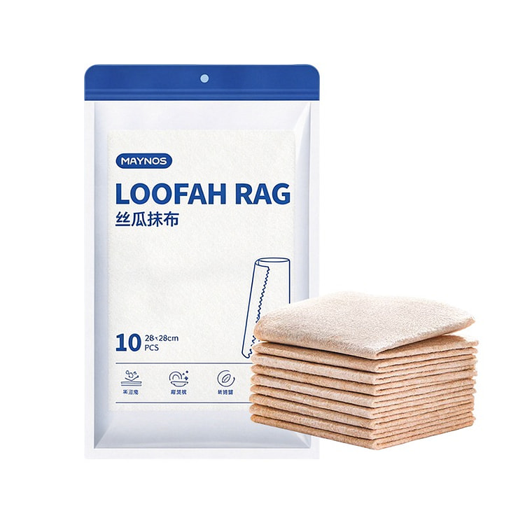 Maynos Loofah Rag Reusable Kitchen Cleaning Cloth 1 pack