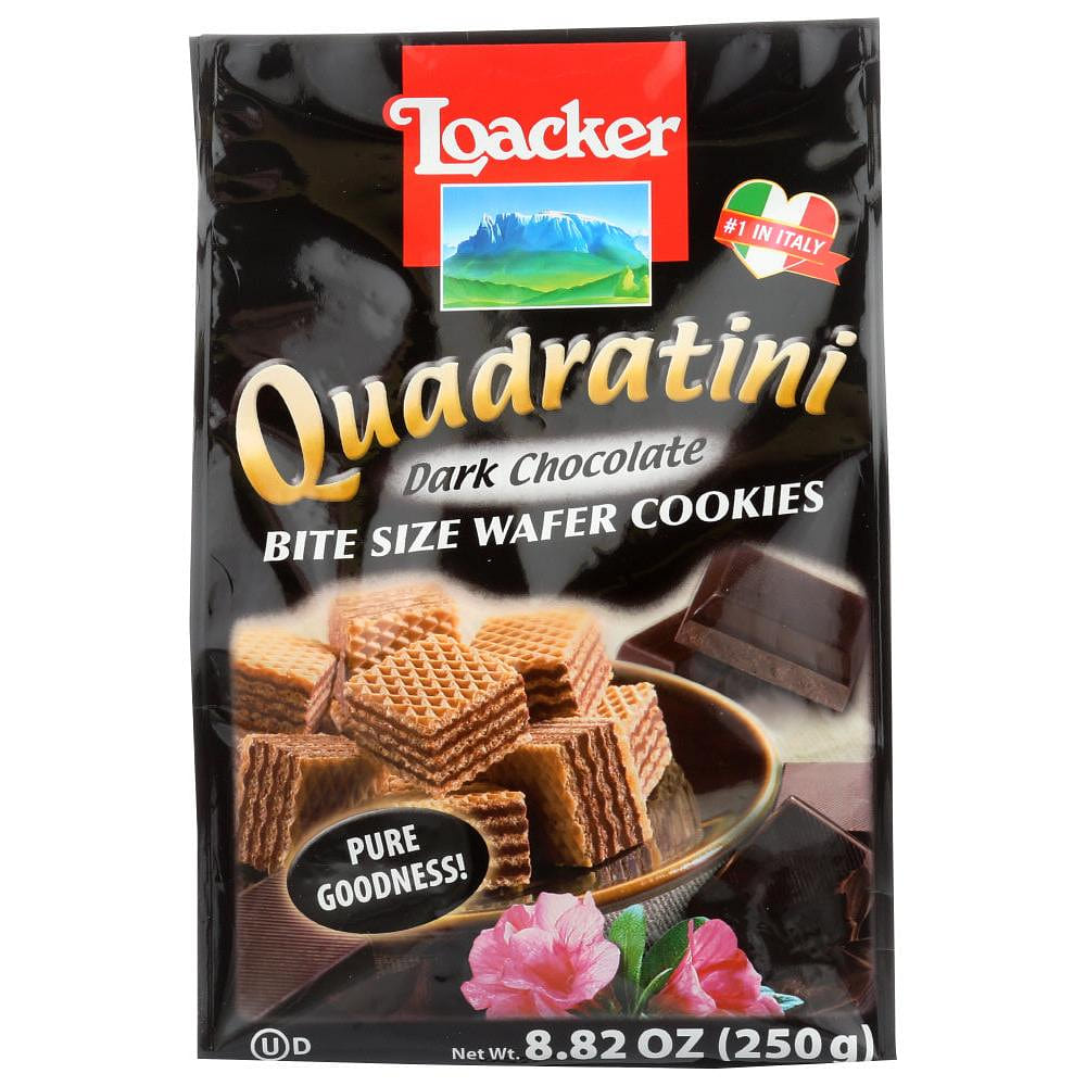 Loacker Quadratini Dark Chocolate Wafer Cookies, 8.82 Oz 1 份