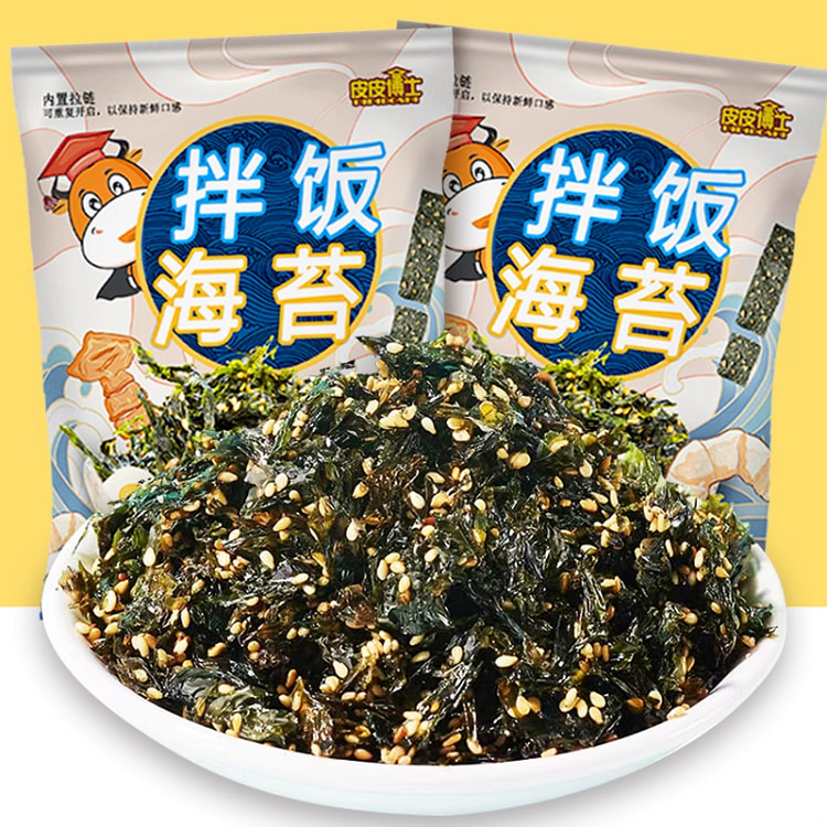 皮皮博士 拌饭芝麻海苔碎 0添加无蔗糖儿童拌饭寿司饭团紫菜1袋*100g