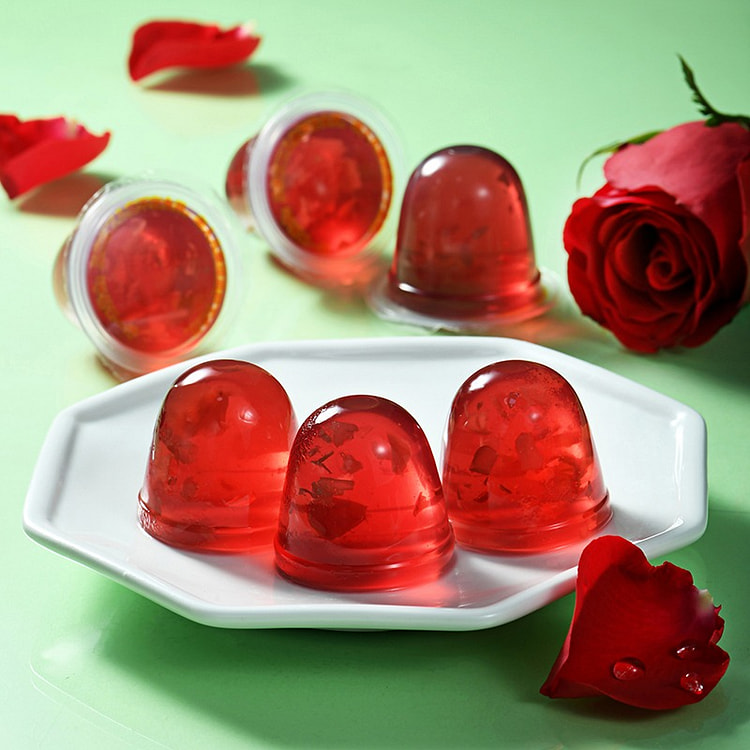 云南特产鲜花果冻 玫瑰花