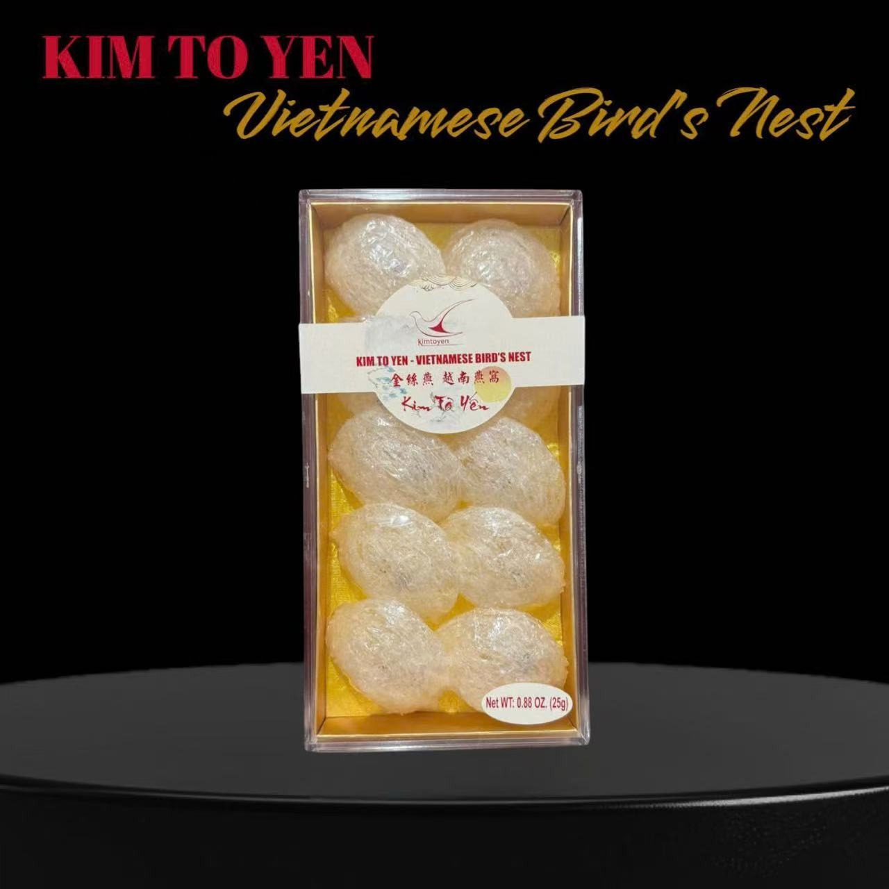 KIM TO YEN VIETNAMESE BIRDS NEST 2.5 25g 1 box