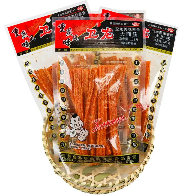 Weilong Big Gluten Spicy Strips 102g (min 3)