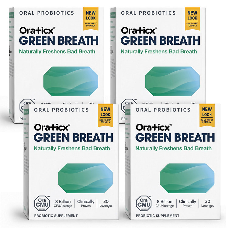 Oraticx Green Breath Oral Probiotics 4-Pack 30 count*4 pack