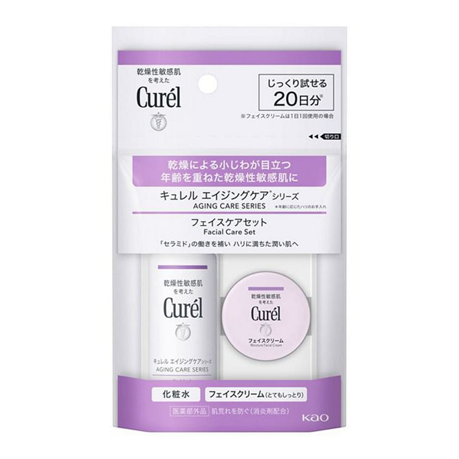 キュレル エイジングケア モイスチャー トラベルセット 化粧水30ml+クリーム10g/ 1 パック