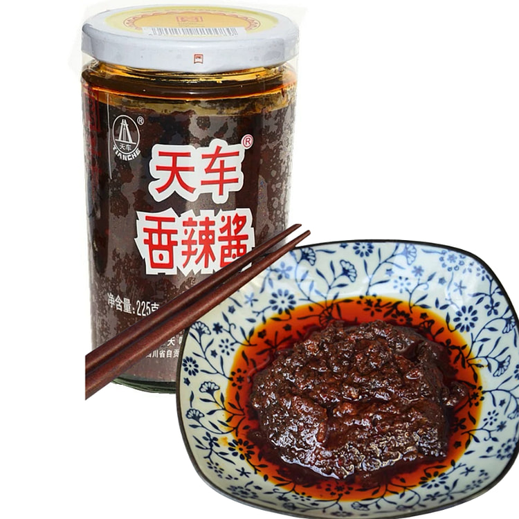 四川天车牌香辣酱 麻辣椒酱 225g*1瓶