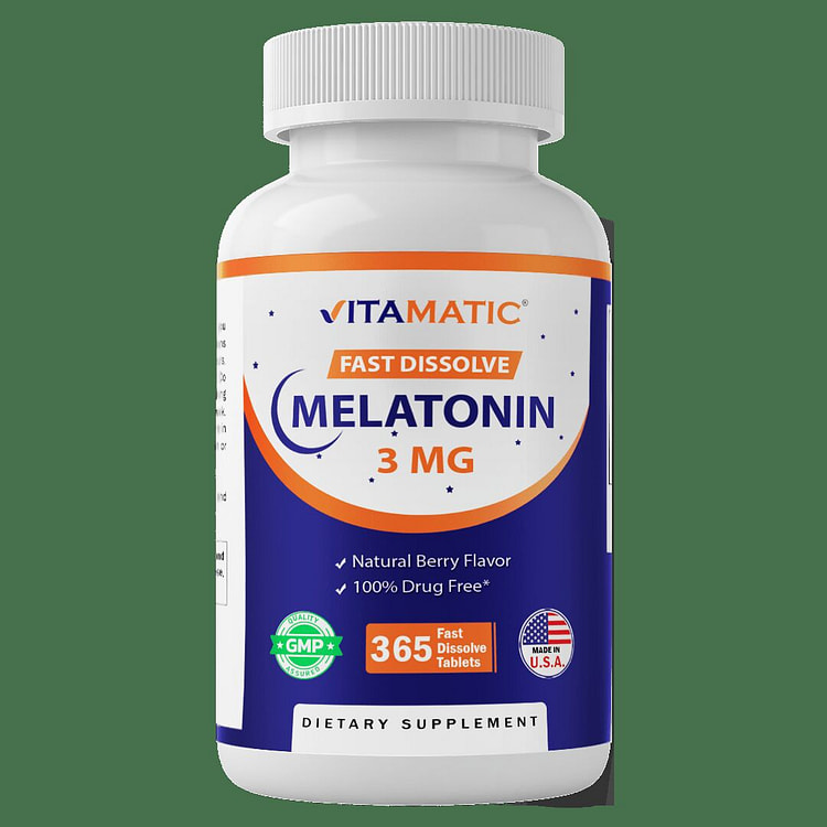 Melatonin 3mg - 365 Fast Dissolve Tablets