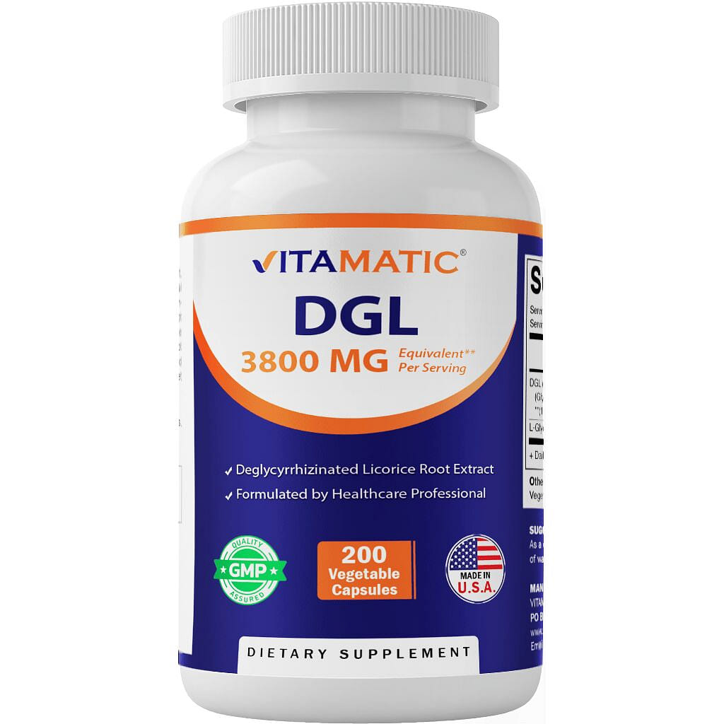 DGL Licorice Extract 3800mg 200 Capsules 1 each