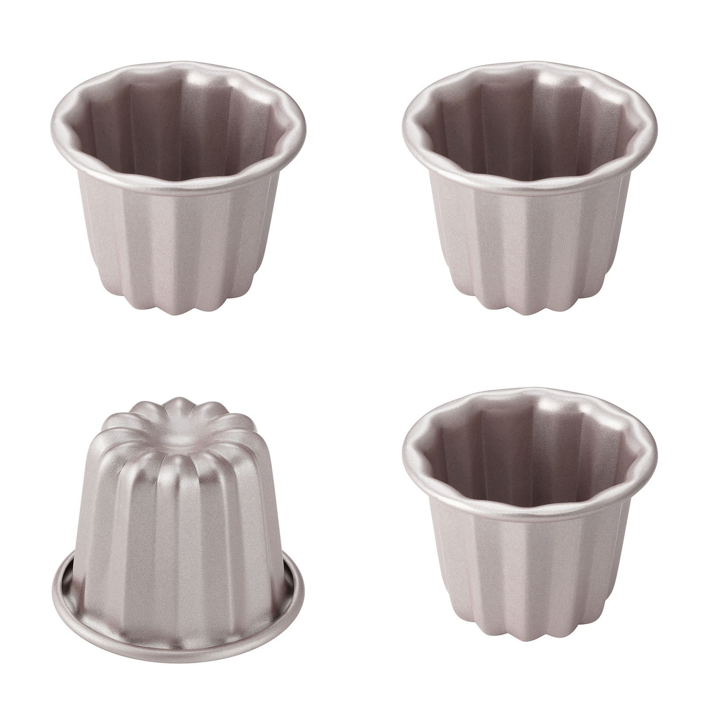 CHEFMADE 2.6-Inch Non-Stick Canele Mold Cake Pan 1 each