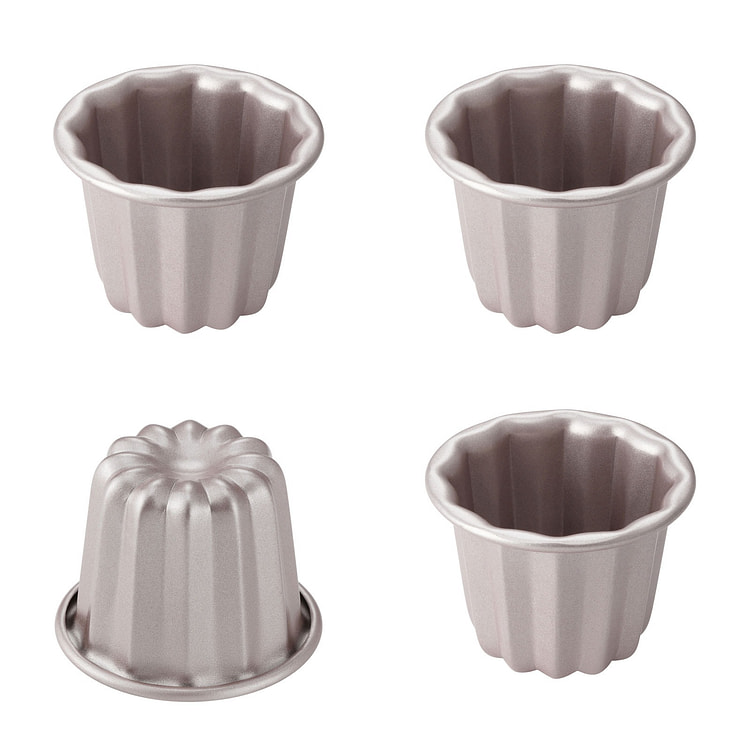 CHEFMADE 2.6-Inch Non-Stick Canele Mold Cake Pan