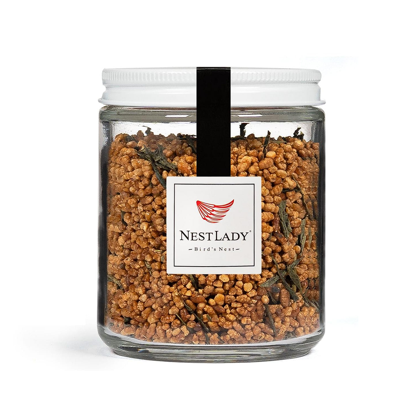 NESTLADY 천연 현미차 | 110g 천연 다이어트 차, 혈압 및 혈지를 낮추는, 일본에서 재배 및 수확되었습니다. 1 개입