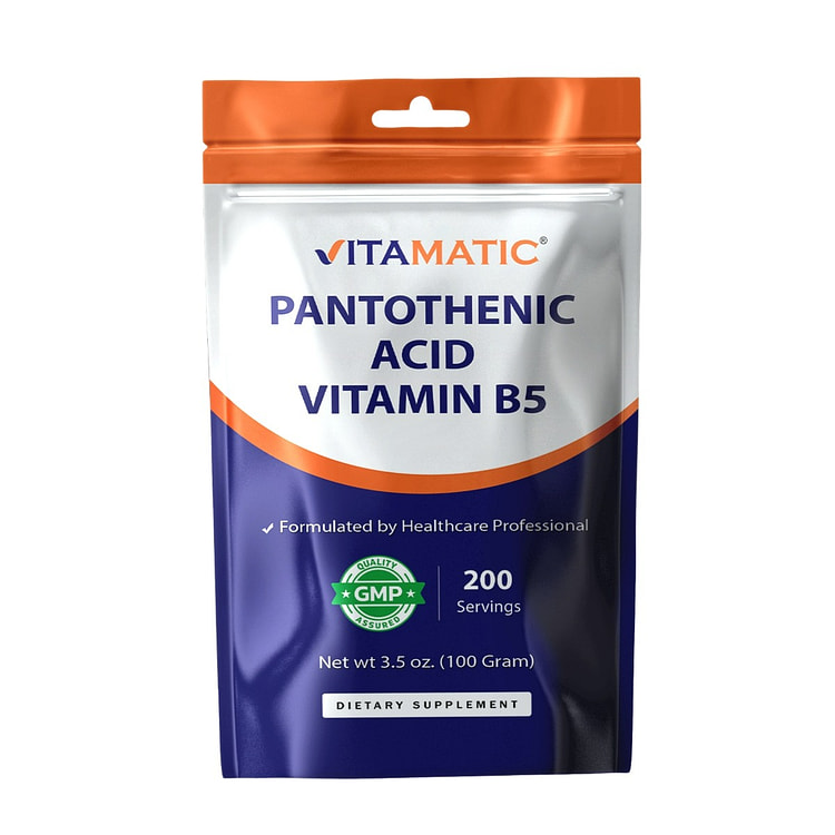 Pantothenic Acid Pure Powder 500 mg - 100 Grams