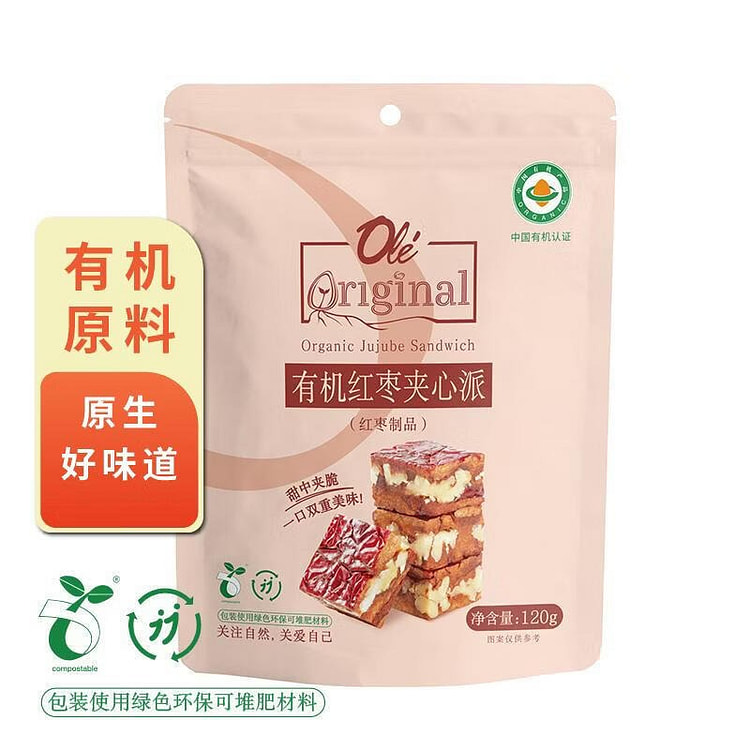 OLE Original Organic Jujube Sandwich Pie 1pc 120 g