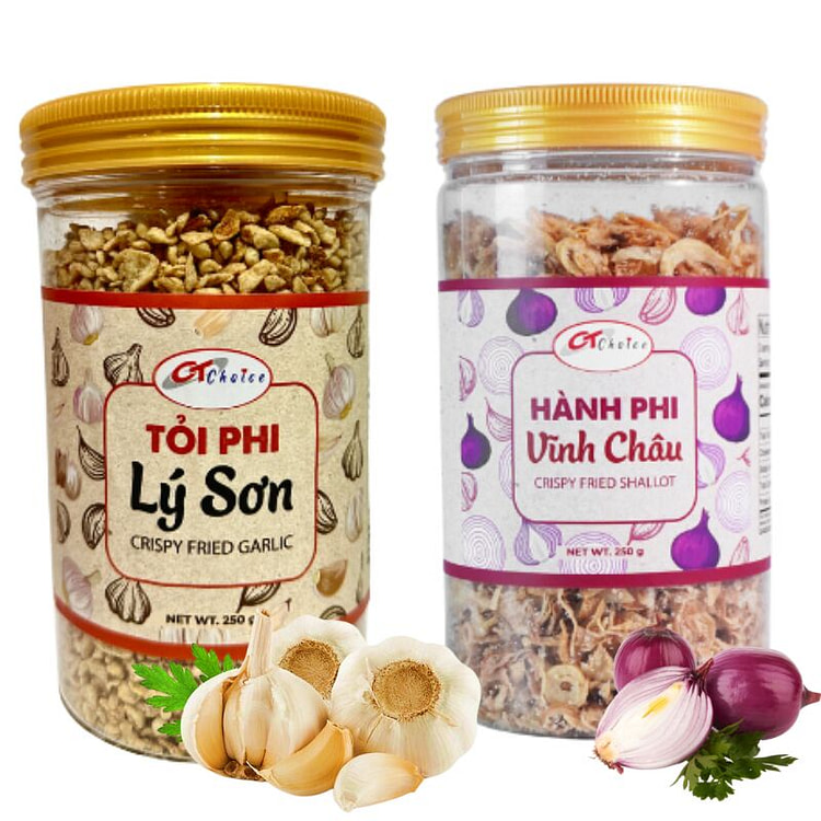 香脆蒜片 & 炸红葱组合