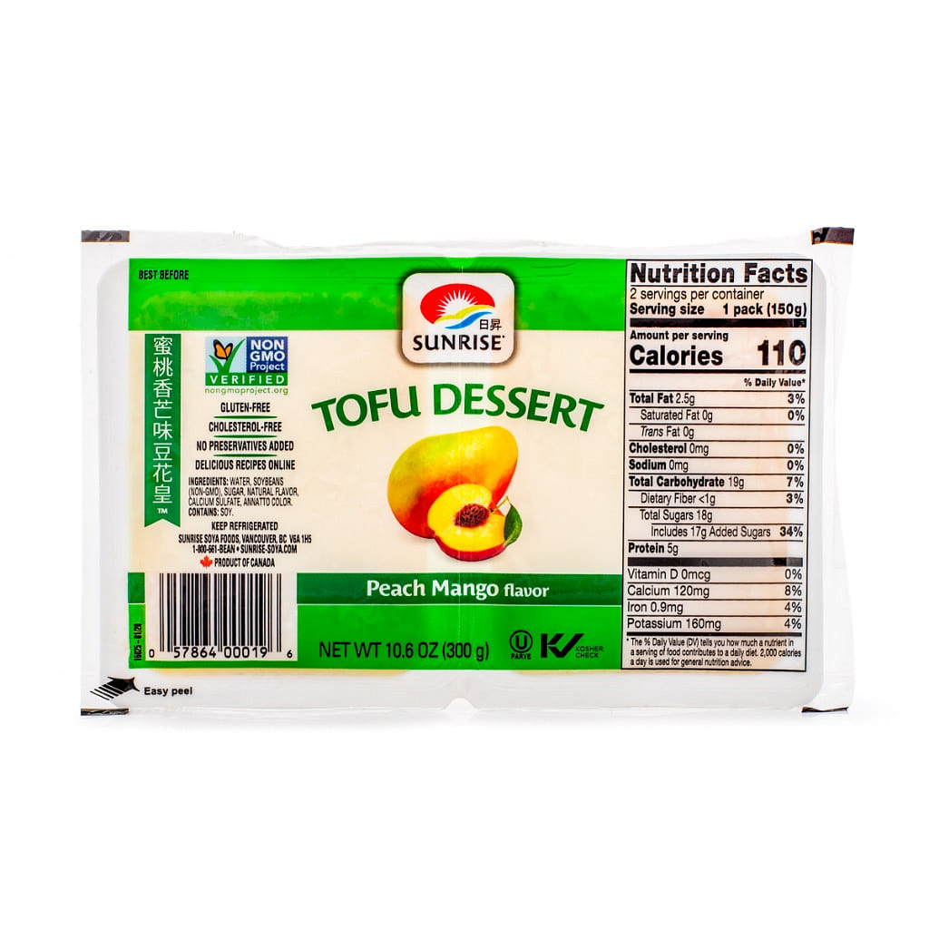 Sobremesa de Tofu de Pêssego e Manga Sunrise 10.6 onça(s)