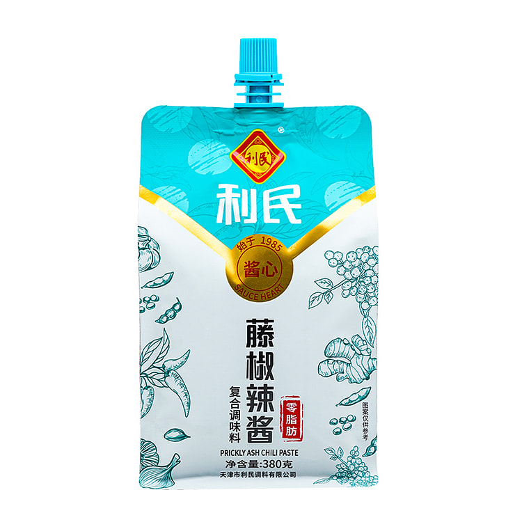 利民藤椒辣酱0脂肪380g/袋