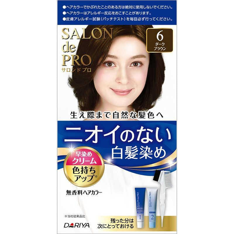 Dariya Salon De Pro Hair Color Cream #6 Dark Brown 1 box