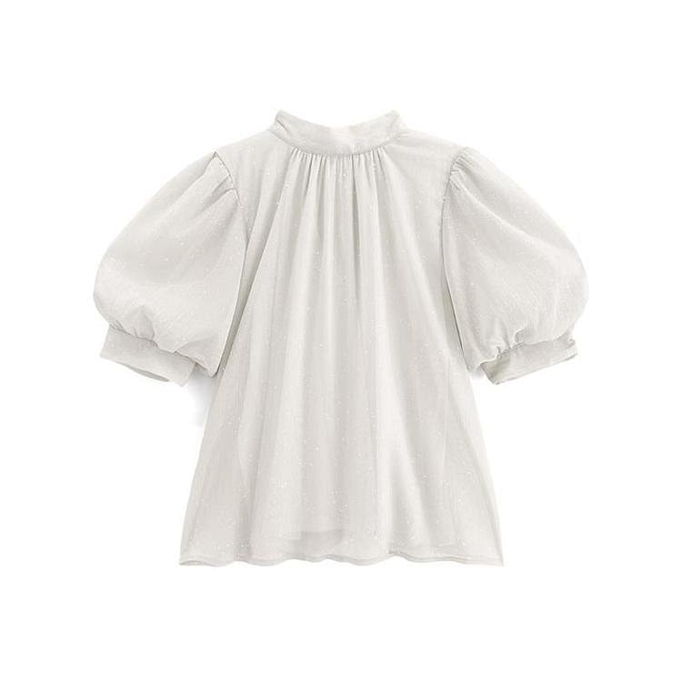 GRL Chiffon Bow Blouse Ivory F