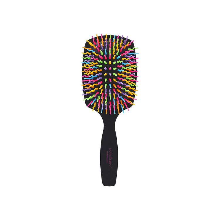 Eyecandy Rainbow volume S paddle brush (Black) 1 count