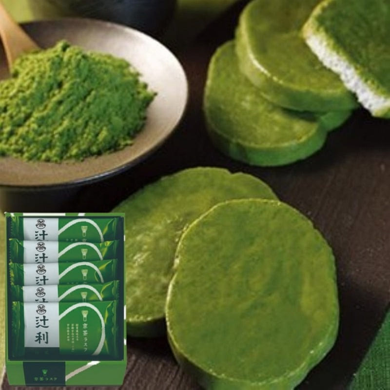 Tsujiri Kyoto Tea Rusk Matcha Western Sweets 5 pcs 1 box