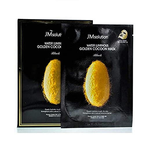 1 Box 10 PCS JM Solution Best 5 Combo Mask Sheet, Aurora, Cocoon, SOS, Marine, Propolis, JMSOLUTION Golden Cocoon 1 each