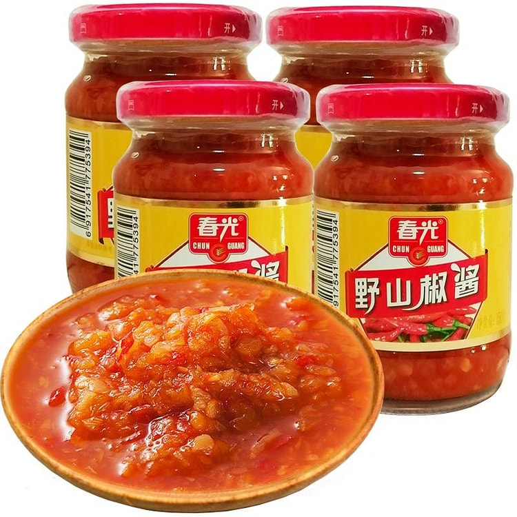 Chunguang Wild Sichuan Pepper & Chilli Sauce, Minc 150 g