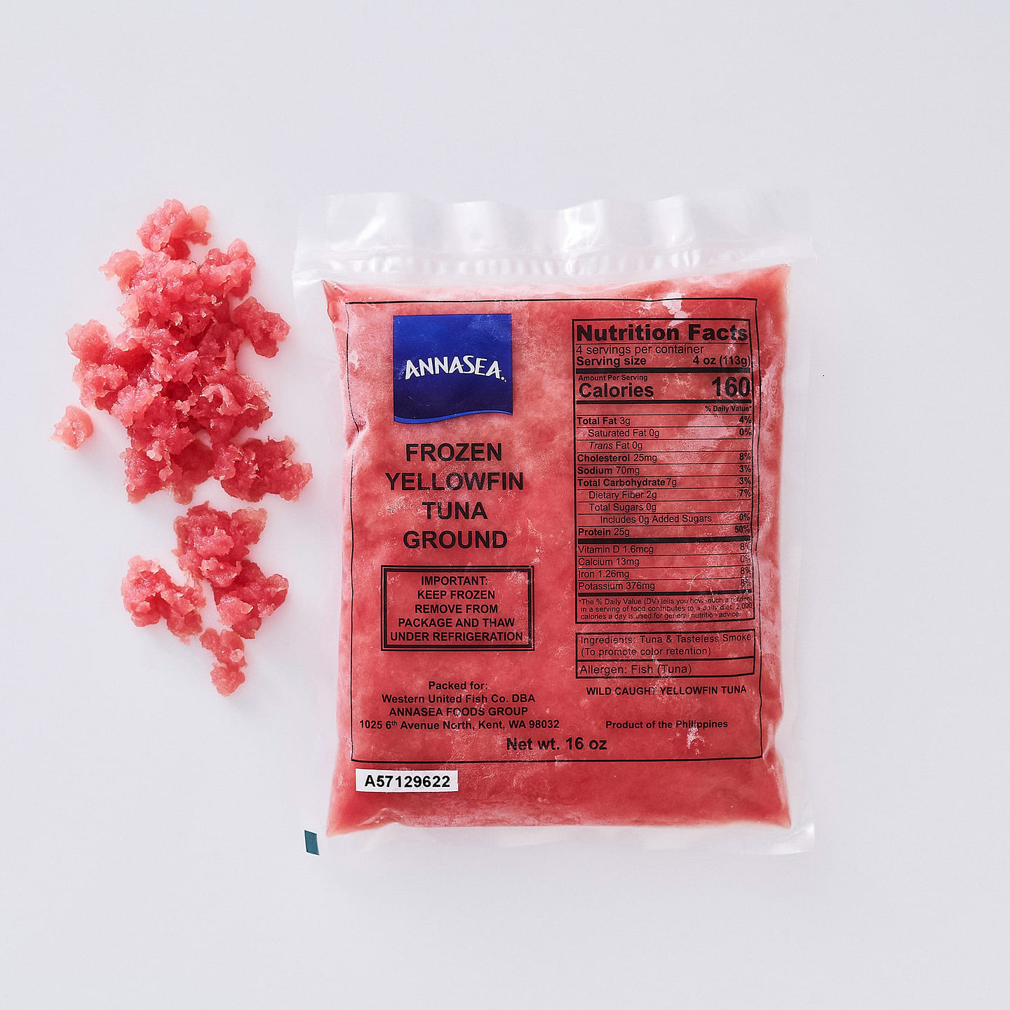 Annasea Frozen Ground Ahi 16 oz 16 oz
