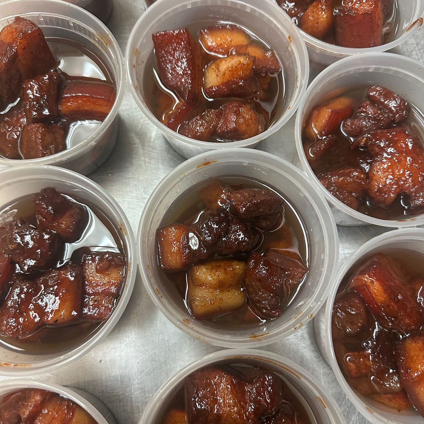 Braised pork belly 0.5 lb