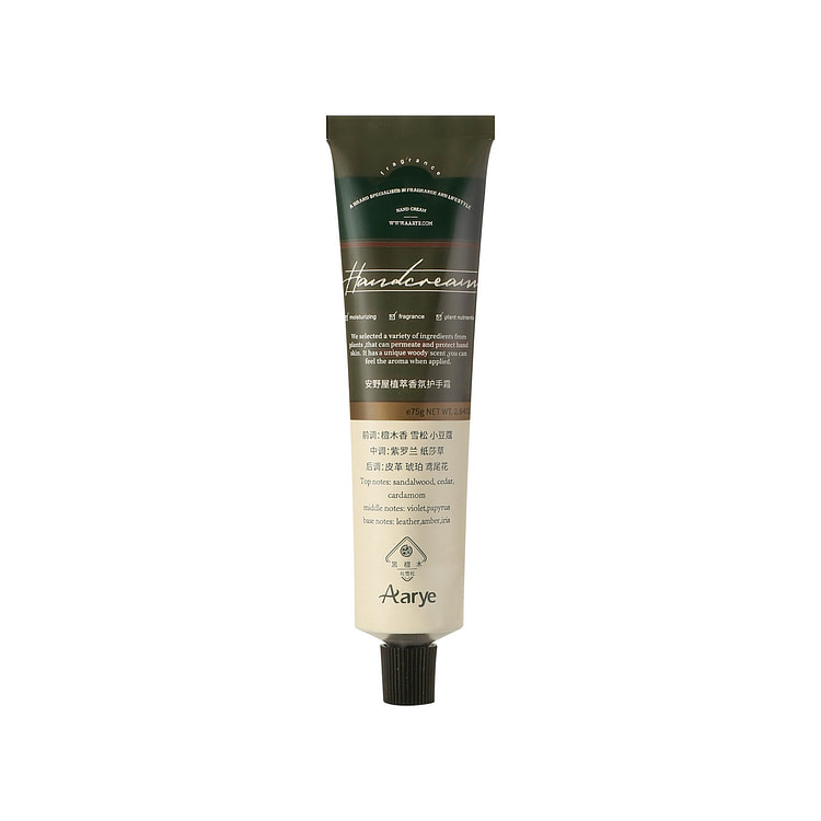 Aarye Botanical Nourishing Hand Cream #Ebony&Cedar 75 g