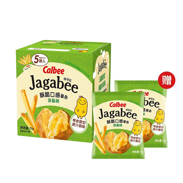 Calbee Jaga-Bee Potato Sticks Light Salt Flavor 75 g