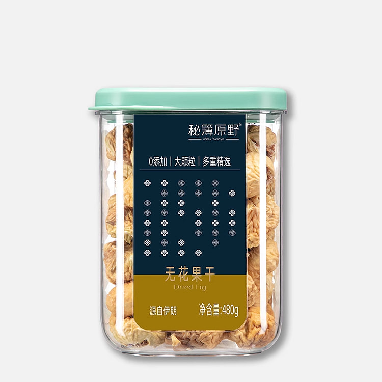 秘簿原野干果无花果干休闲零食480g*1罐
